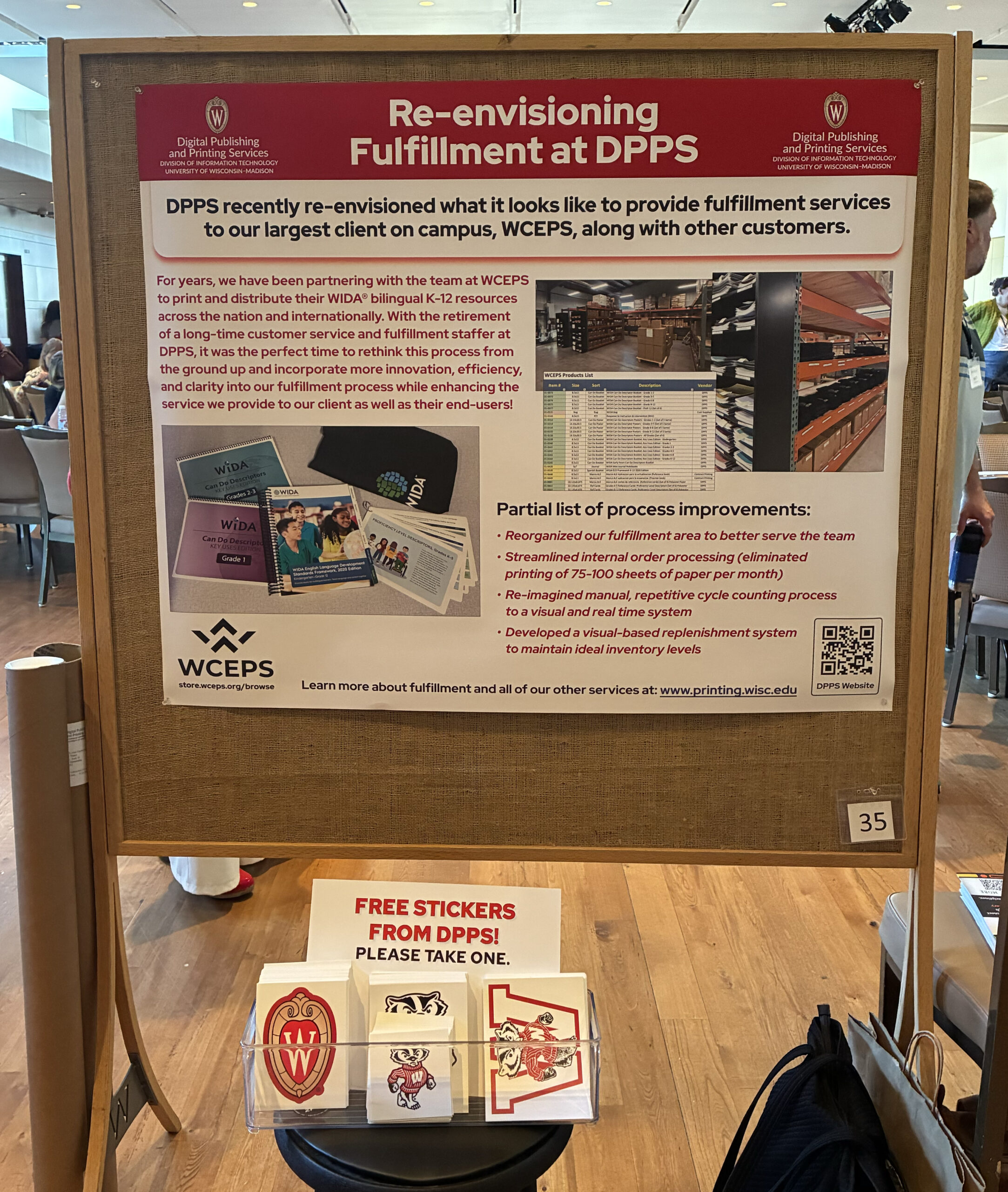 The DPPS poster on display at Showcase 2026.